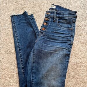 Madewell 9” high riser classic button fly jeans 26
